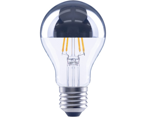 FLAIR LED Kopfspiegellampe A60 E27 4 W (33W) 380 lm 2700 K warmweiss silber