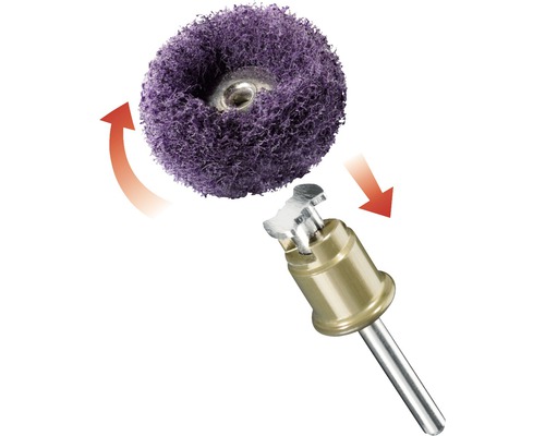 Disque de nettoyage avec mandrin de serrage