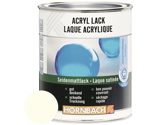 Laque couleur mate satinée laque acrylique blanc pur 125 ml