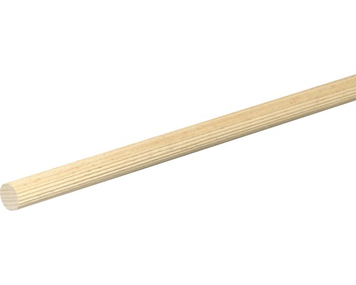 Barre ronde striée hêtre brut Ø 18 mm L: 1000 mm Cheville en bois rainurée