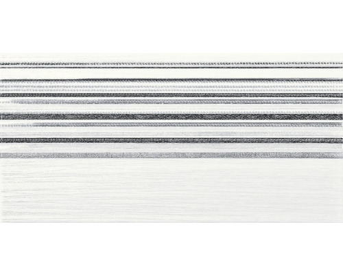 Carrelage décoratif Trame bianco fascia, perle, 20x40 cm Papier peint textile à rayures