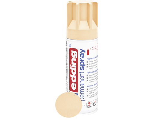 edding 5200 permanent Spray puder pfirsich (Peach) matt 200ml Edding Permanentspraydose mit Farbbeispiel