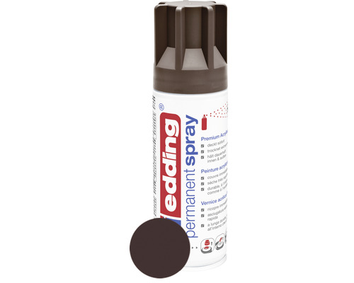 Spray permanent edding 5200 marron chocolat mat 200 ml