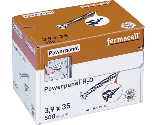 Vis Powerpanel H2O Fermacell de 3.9x35 mm, 500 unités