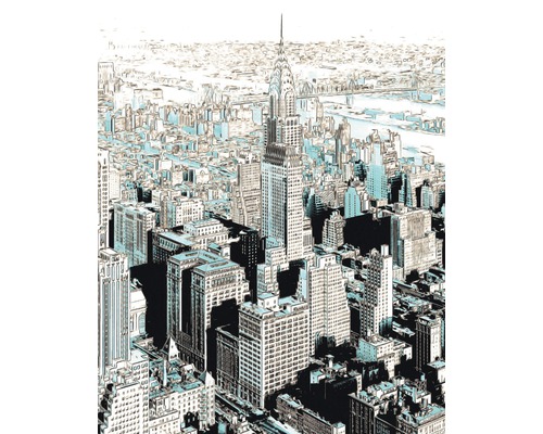 Papier peint panoramique intissé V4-771 Gotham 4 pces 200 x 250 cm