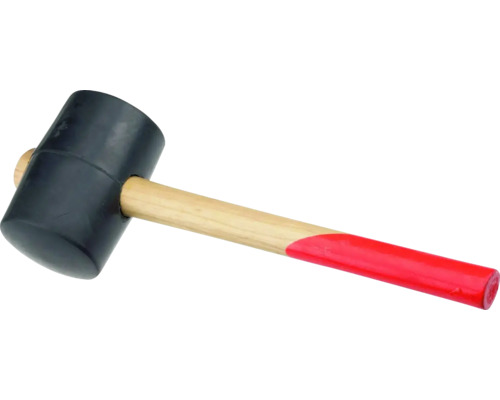 Marteau En Caoutchouc Rigide Ruthe - 1500 G, Manche En Frêne - Pour Travaux Délicats, Pavage - 6