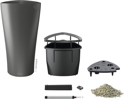 Pot de fleurs Lechuza Classico avec système d''irrigation et accessoires