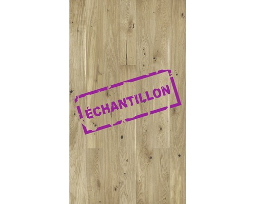 Échantillon parquet gris chêne plancher de maison de campagne brossé 1092 x 130 x 14 mm