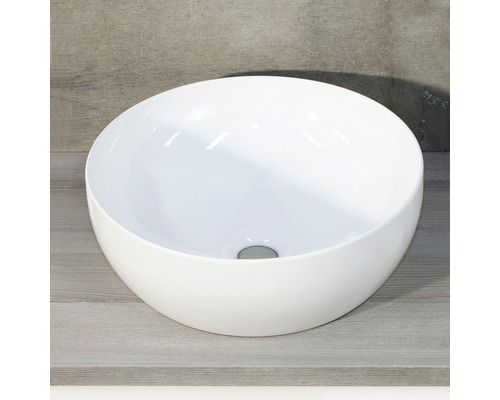 Vasque à poser Circle 40 cm blanc-0