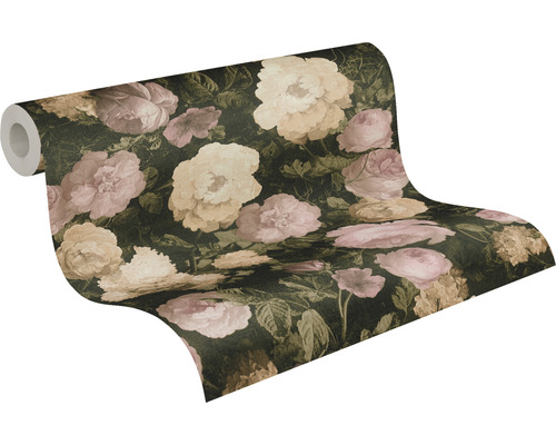 Rouleau de papier peint à motif floral