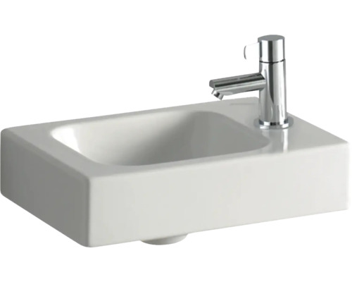 Lave-mains GEBERIT iCon trou de robinetterie à droite 38 cm blanc 124736000