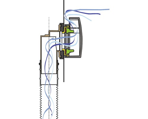 Illustration d''une hotte aspirante avec flux d''air