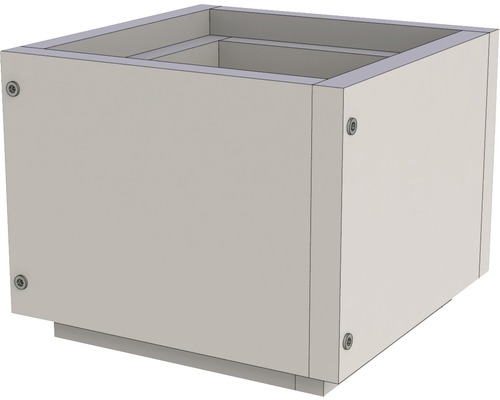 Quadratischer Pflanzkasten mit Schrauben