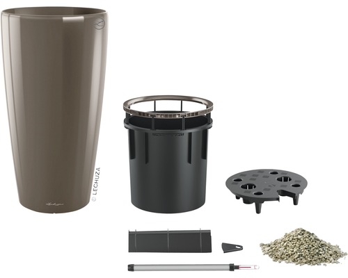 Pot de fleurs Lechuza Classico avec système d''arrosage et accessoires