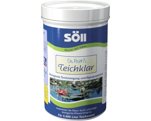 Söll Dr. Roths Teich Klar, Eau claire 250 g Söll Dr. Roths Teichklar pour 5000 litres d''eau de bassin