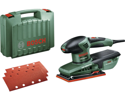 Bosch Ponceuse vibrante PSS 250 AE avec feuilles abrasives