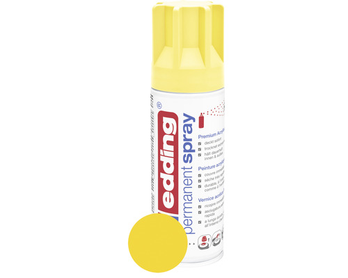 Spray permanent edding 5200 jaune signalisation mat 200 ml