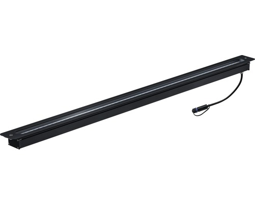 Réglette d'éclairage à encastrer à LED Plug & Shine IP67 8W 875 lm 3000 K blanc chaud 845x45mm anthracite 230/24V