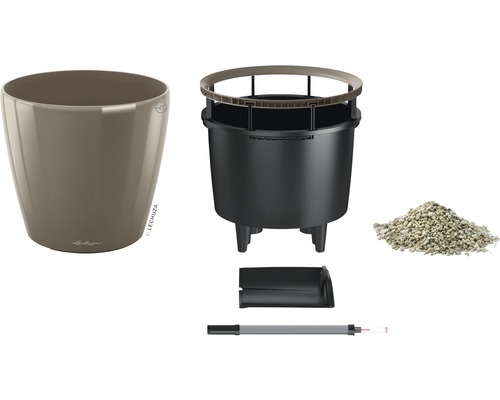 Pot Lechuza Classico avec système d''irrigation et accessoires