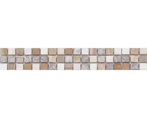 Frise en pierre naturelle MC2 beige 30.5x4.8 cm