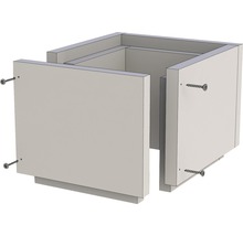 Boîte carrée brute avec vis