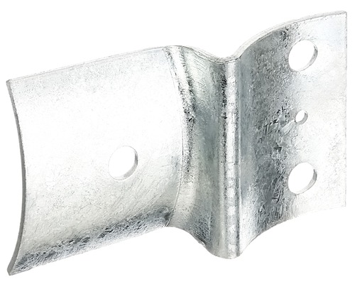 Ferrure avec tige de verrouillage pour clôture 70 x 117,5 mm, galvanisée à chaud Support de poteau en métal avec trous de fixation