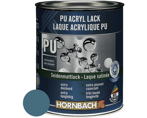 HORNBACH Buntlack PU Acryllack seidenmatt bisbeet türkis 750 ml