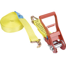Spanngurt mit Ratsche und Haken zur Ladungssicherung