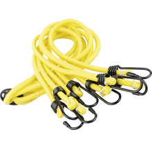 Gelbe Spanngurte mit Haken im Set