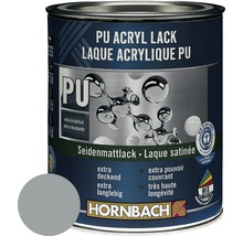HORNBACH Buntlack PU Acryllack seidenmatt RAL 7001 silbergrau 375 ml-thumb-0
