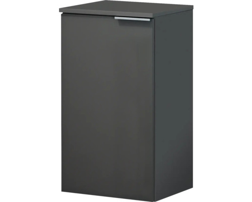 Meuble bas FACKELMANN Style/Kara largeur 40,5 cm anthracite, déjà monté, gauche Armoire haute de salle de bains avec une porte et une poignée