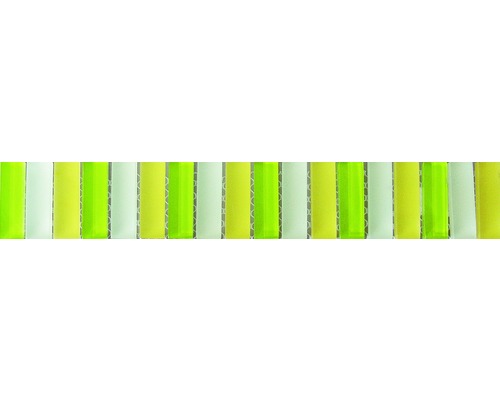 Glasbordüre GL-R505 gelb 28,5x4,8 cm
