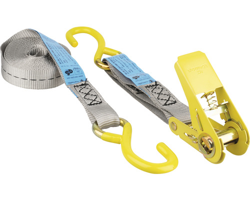 Zurrgurt mit Haken und Ratsche zur Ladungssicherung
