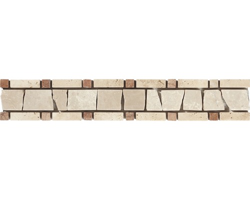 Frise en pierre naturelle MA-50111 beige 30x5 cm Mosaïque en pierre naturelle