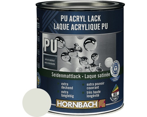 HORNBACH Buntlack PU Acryllack seidenmatt RAL 7035 lichtgrau 750 ml