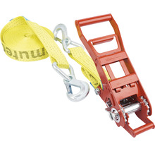 Spanngurt mit Ratsche und Haken zur Ladungssicherung