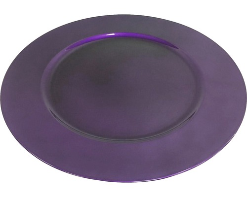 Assiette décorative Lafiora pourpre Ø 32,7 cm