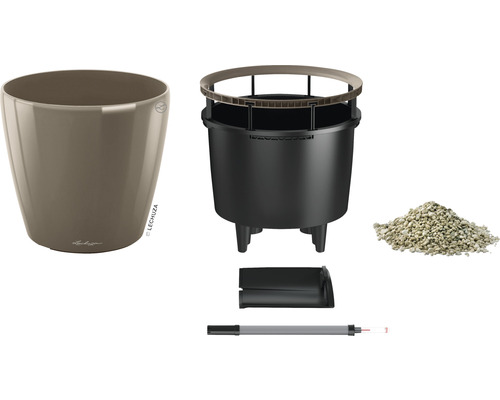 Pot de fleurs avec système d''irrigation et accessoires