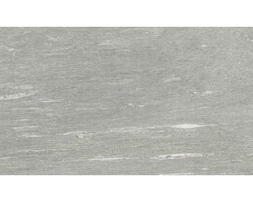 Dalle de terrasse en grès cérame fin Alpental grey bord rectifié 60 x 100 x 2 cm