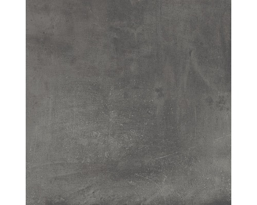 Carrelage de sol en grès cérame fin Vesuvio dark 60x60 cm rectifié