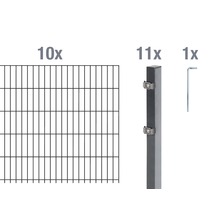 Clôture éléments de grille, poteaux et outils