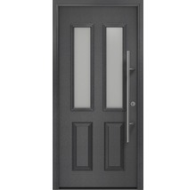 Porte d''entrée avec deux inserts en verre et poignée