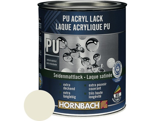 HORNBACH Buntlack PU Acryllack seidenmatt RAL 9002 grauweiss 750 ml