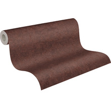 Rouleau de papier peint aspect pierre marron