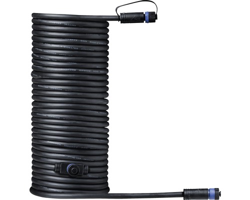 Paulmann Plug & Shine Kabel IP68 mit 2 Anschlussbuchsen schwarz 10 m