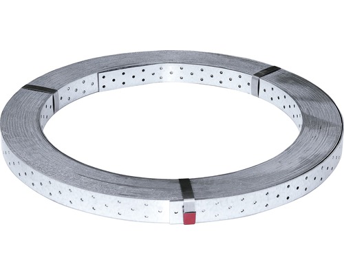 Bande perforée 2 x 40 mm à galvanisation sendzimir 50 m Bande de montage perforée en métal sur rouleau
