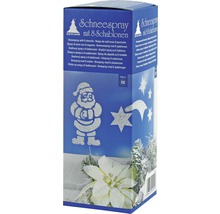 Schnee-Spraydose mit acht Schablonen