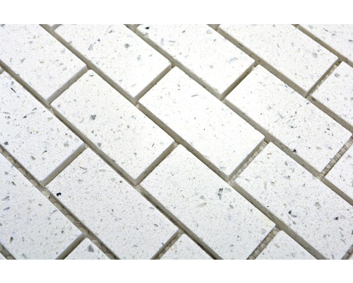 Carreaux de mosaïque rectangulaires blancs en grès cérame