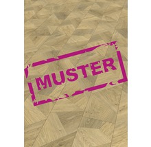 Échantillon de parquet en bois à chevrons