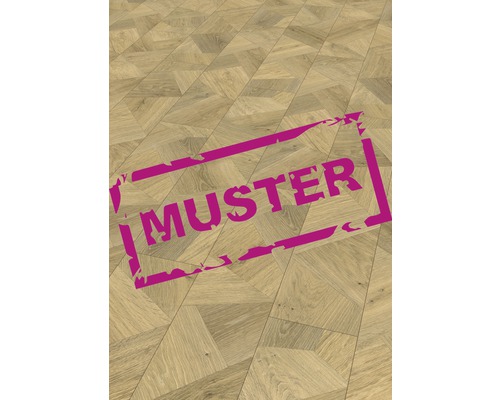 Échantillon de parquet en bois à chevrons